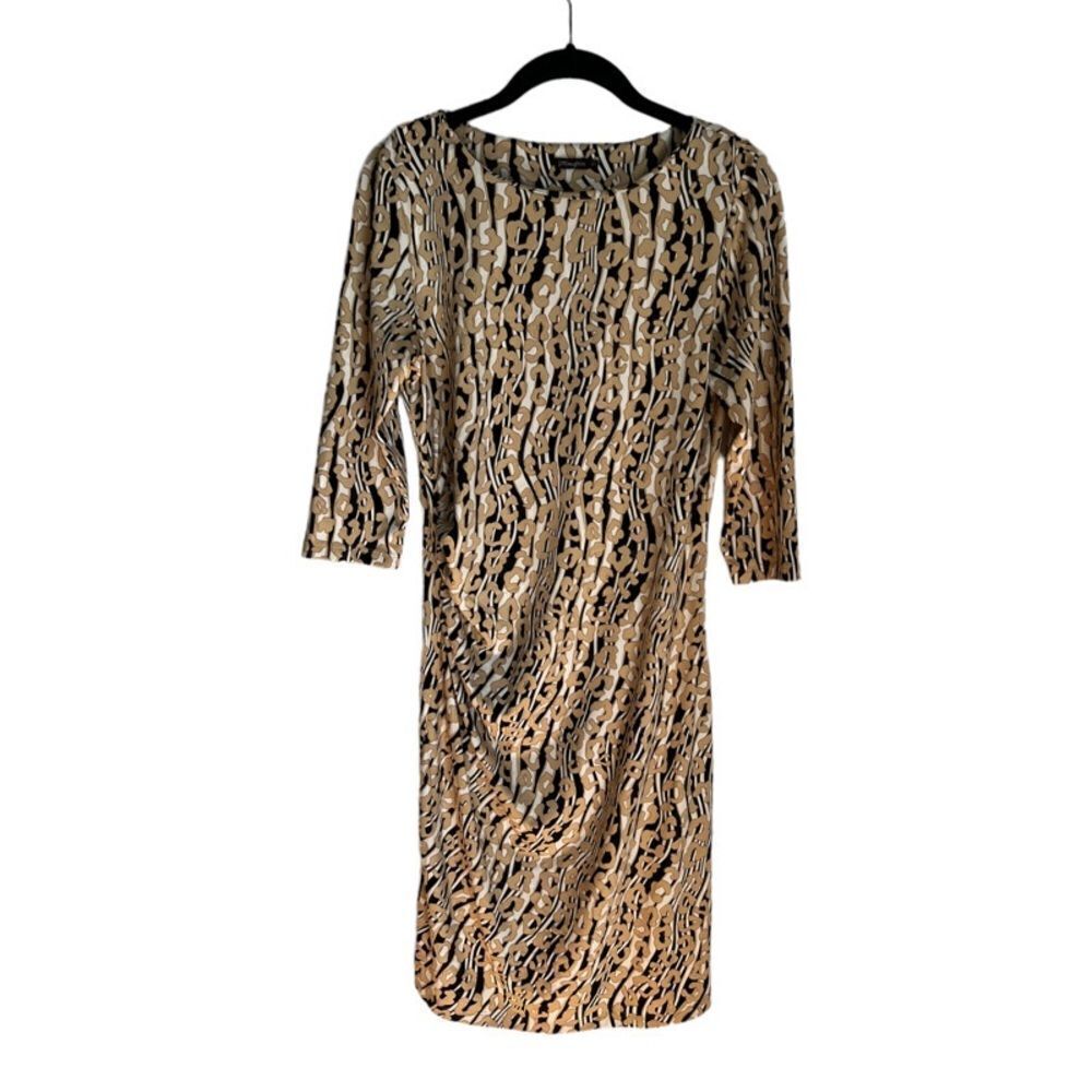 J. McLaughlin Sage Dress Serengeti Animal Print Catalina Cloth Size Medium.